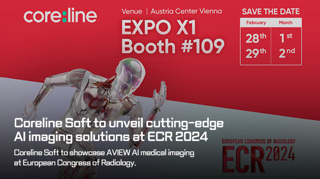 Coreline Soft Showcases Deep Learning AI Imaging Solutions ‘AVIEW’ at ECR 2024